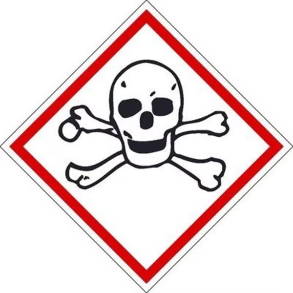 Toxic Ghs Label, Pk5, Material: Adhesive Backed Vinyl, NMC, Mfr# GHS405AP